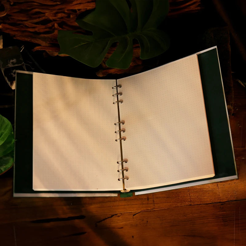 Green Dragon A4 Binder Loose-Leaf Notebook Embossed Hard Resin Sculpted 3D Book