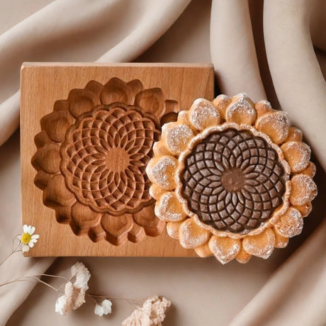 Even More Wooden Cookie Moulds Embossed Biscuit Press Cutter Moulds, Fish, Tiger, Horse, Squirrel, Seasonal