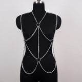 Multi-Layer Metal Body Chain Chest Harness