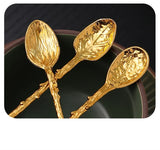 Golden Dragonfly Flower Bird Starfish 11CM Mini Spoon Teaspoon