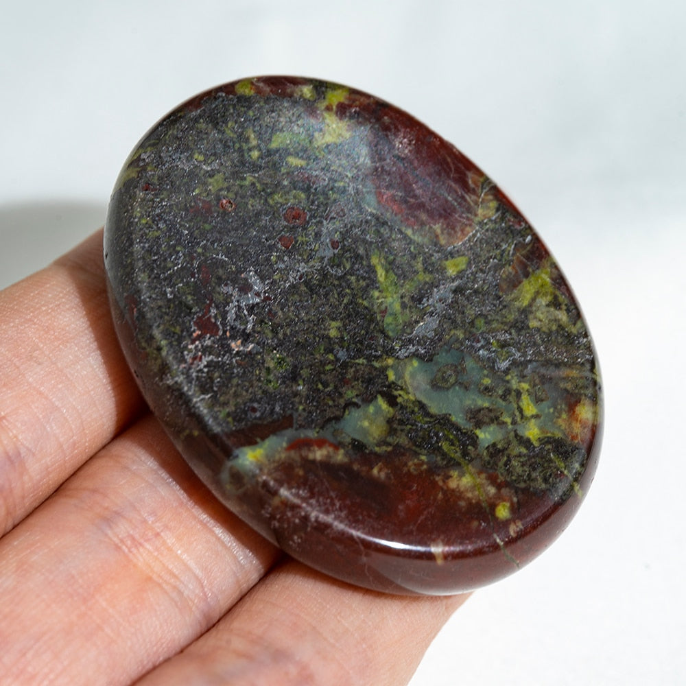 Thumb Pad Worry Stones Crystal Healing Seven Chakra Stones