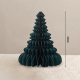 Christmas Paper Honeycomb Decorations Ball Folding Christmas Tree Table 3D Ornaments