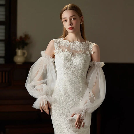Puff Tulle Arm Sleeves