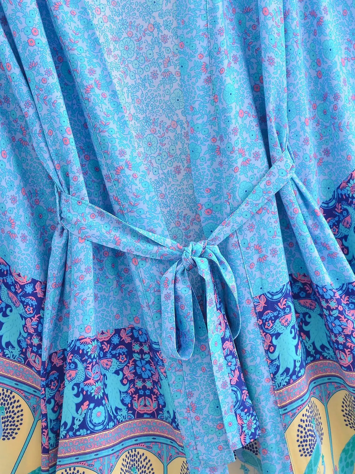Farrah's Boho Short Kimono Robe