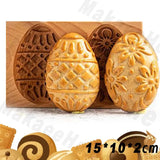 Wooden Cookie Moulds Baking Tools Christmas Easter