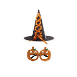 Tabitha's Halloween Witch Girls Orange Costume and Accessories