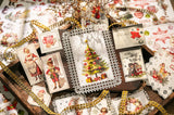 3 Sheet Large Christmas RUB ON Transfer Stickers Junk Journal DIY Scrapbooking Craft Stickers