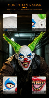 Scary Clown Latex Mask Halloween Cosplay Costume Accessories Props Movie Horror Mask