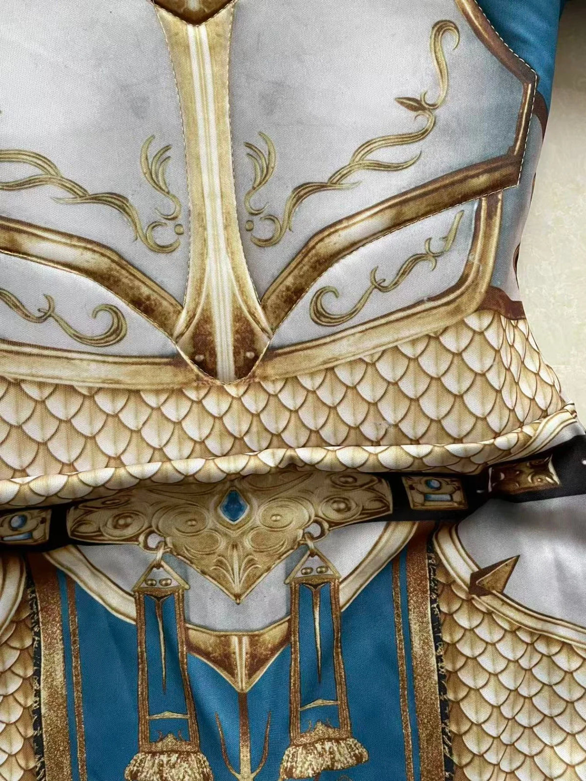 Knight Costume Kids Soft Cosplay Silver Gold And Blue Long Sleeve Set Book Week Halloween