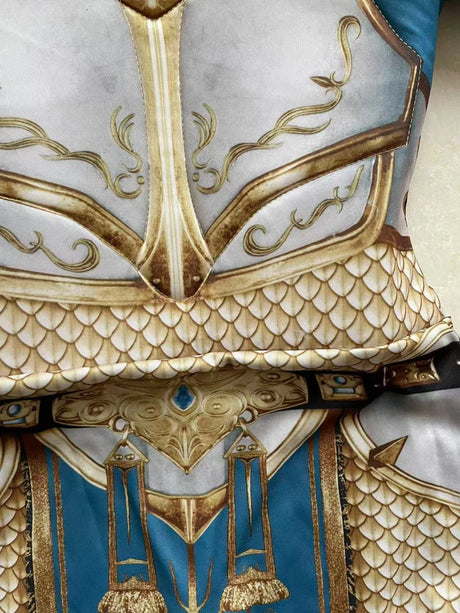 Knight Costume Kids Soft Cosplay Silver Gold And Blue Long Sleeve Set Book Week Halloween