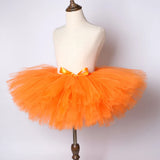 Easter Bunny Tutu Skirt Orange Carrot Tutus with Bunny Ears