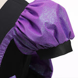 Halloween Bat Cosplay Purple Orange Witch Dress for Girls Children's Costumes