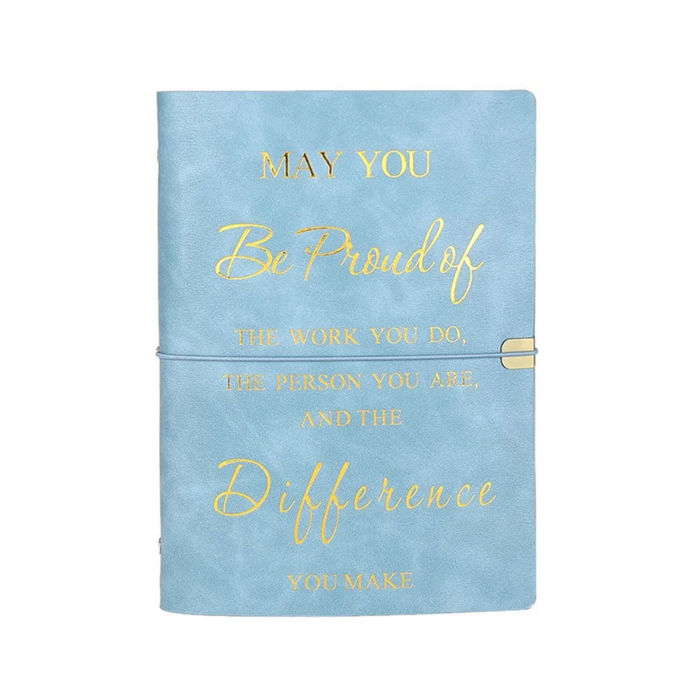 Teacher Colleague Employee Nurse Appreciation Gift 80 Sheets A5 Soft PU Leather Cover Loose-leaf Notebook