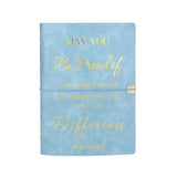 Teacher Colleague Employee Nurse Appreciation Gift 80 Sheets A5 Soft PU Leather Cover Loose-leaf Notebook