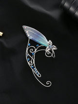 Handmade Copper Crystal Fairy  Ear Cuff Pair No Piercing Clip On Earrings