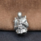 Vicissitudes Templar Knight Brass Crusader Armor Paracord Beads Lanyard Dreadlock Beard Bead