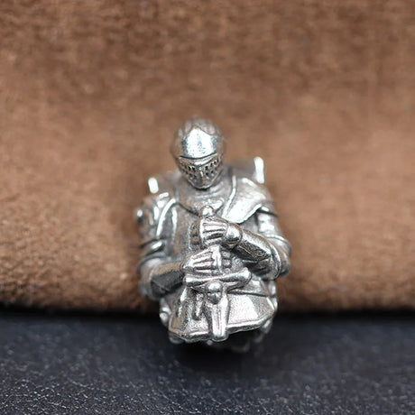 Vicissitudes Templar Knight Brass Crusader Armor Paracord Beads Lanyard Dreadlock Beard Bead