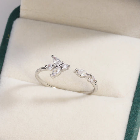 Sweet and Dainty Colourful Zircon Rings Gift Idea