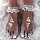 A Pair of Silver Bells Anklet Foot Jewellery