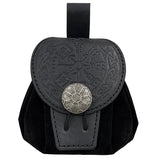 Medieval Pu Leather Belt Waist Coin Purse Drawstring Bag