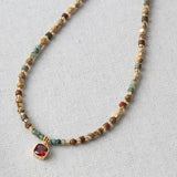 Bohemian Natural Stone Beads Necklace
