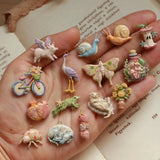 Sweet and Whimsical Animal Series DIY Pendant Charms For DIY Jewellery Making