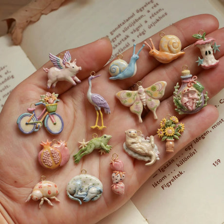 Sweet and Whimsical Animal Series DIY Pendant Charms For DIY Jewellery Making
