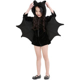 Vampire Bat Costumes Hooded Jumpsuit Adults and Kids