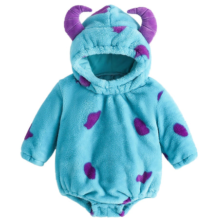 Winnie The Poo Costumes Baby Boys Girls Flannel Hooded Romper