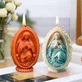 3D Easter Rabbit Relief Egg Silicone Mould Resin Candle Soap Plaster DIY Crafts