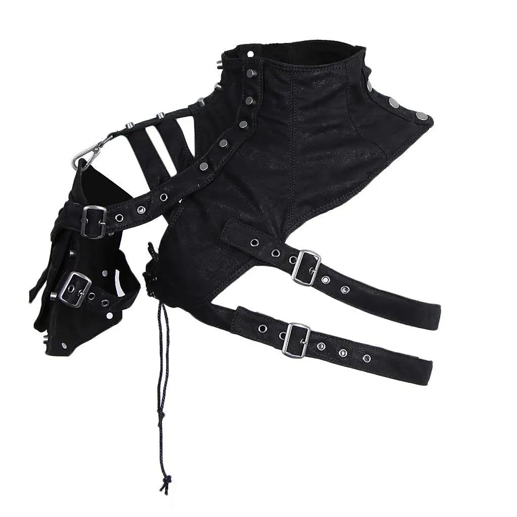 Steampunk Leather Pauldron Shoulder Arm Warrior Costume