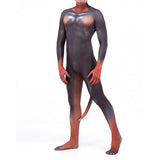 Animal Cosplay Carnival Costume Adults Bodysuit Unisex with Paws and Tail