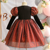 Tabitha's Halloween Witch Girls Orange Costume and Accessories