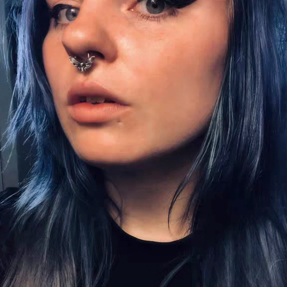 Surgical Steel Septum Ring Hoop Nose Rings Hinged Clicker Tragus Cartilage Ear Stud Piercing Jewellery