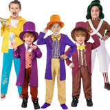 Willy Wonka Charlie and the Chocolate Factory Oompa Loompa Cosplay Book Week Halloween Costumes