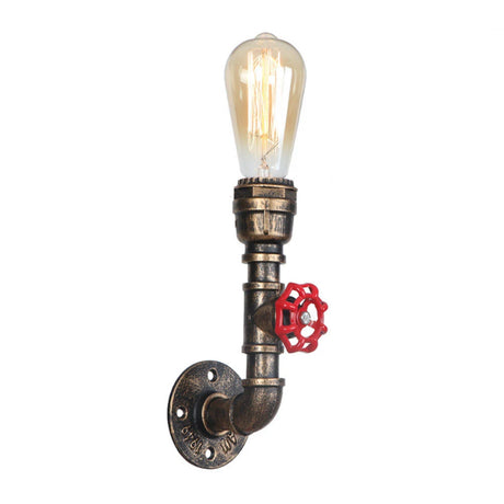 Industrial Water Pipe Wall Lights Lamp Sconce Lighting
