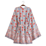 Boho Cover Ups Short Kimono