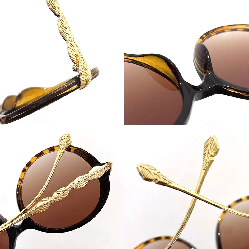 Shania's Round Sunglasses Oversized Vintage Shades