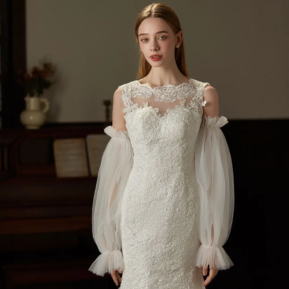 Puff Tulle Arm Sleeves