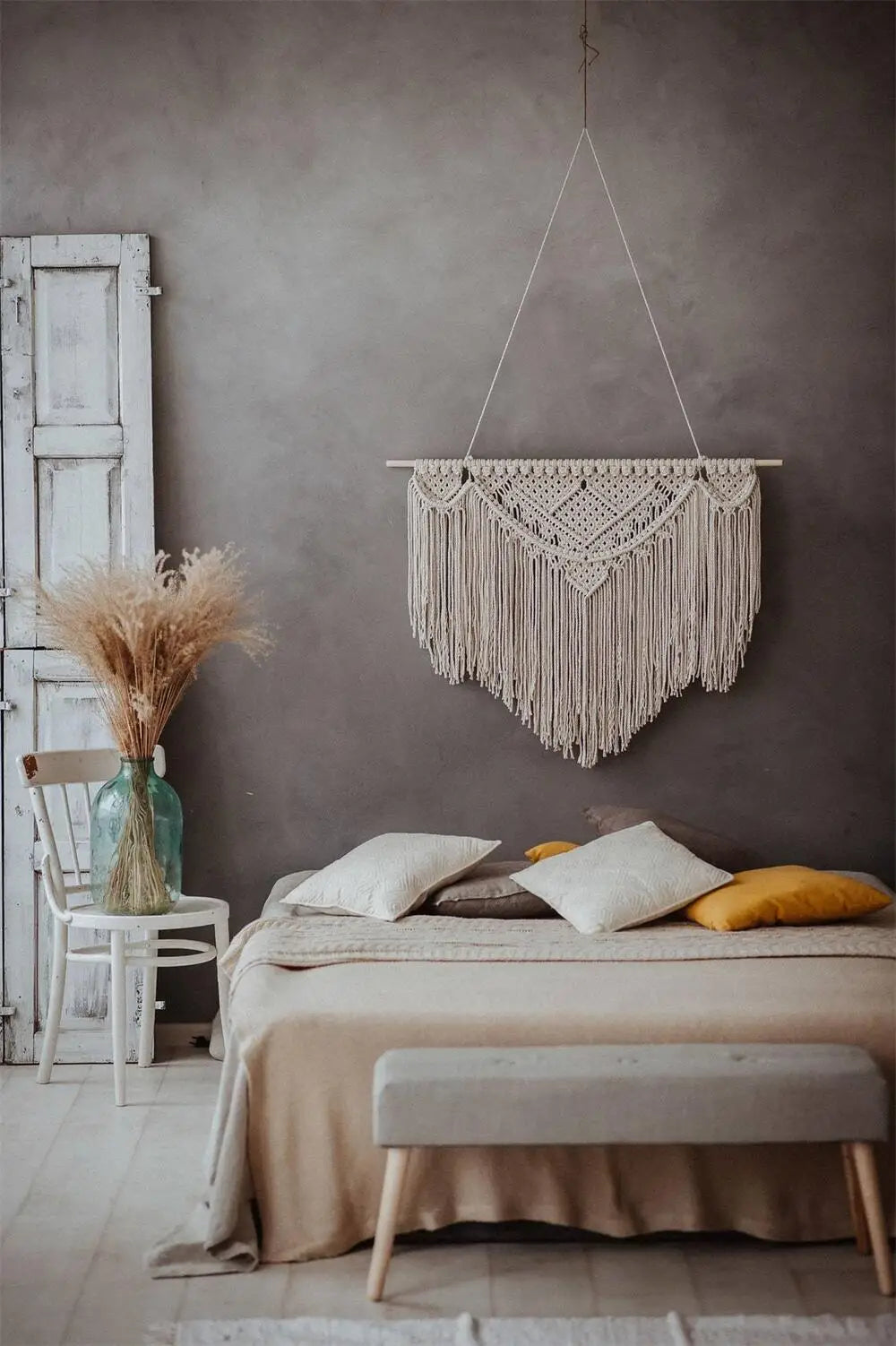 Big Macrame Wall Hanging Tapestry Bohemian Handwoven Tapestry For Home Decor