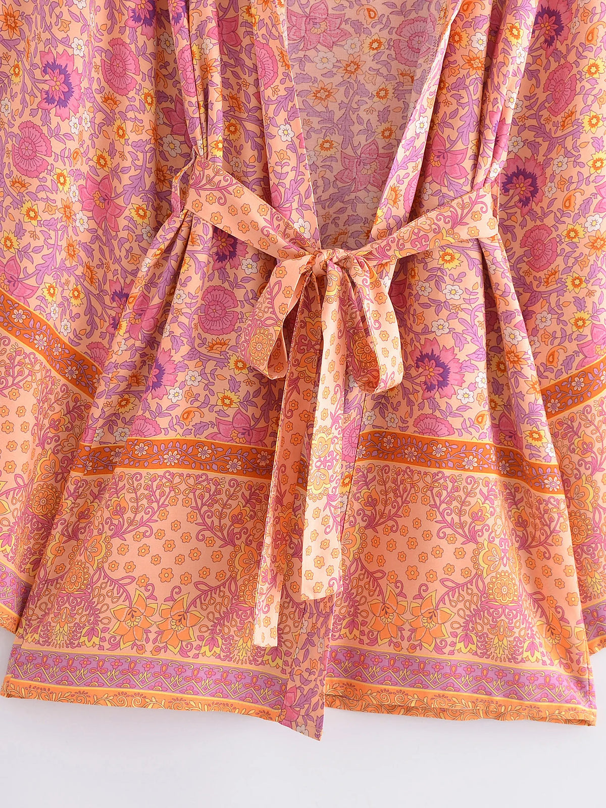 Boho Cover Ups Short Kimono