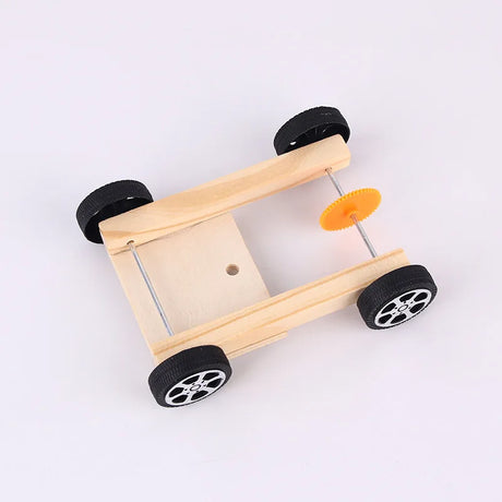 DIY Kids Wooden Solar Car Model Kit Toy Science Experimental Education Games