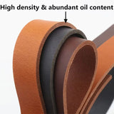 3.5mm Thick Tanned Leather Belt Strips Genuine Leather DIY Craft