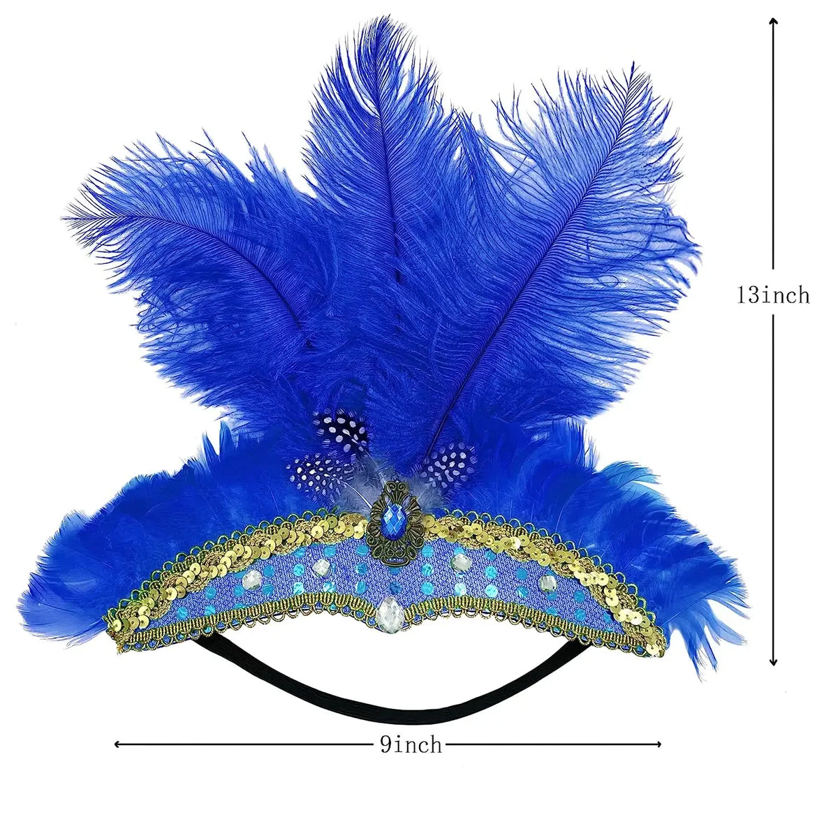 Carnival Feather Headband Mardi Gras Costume