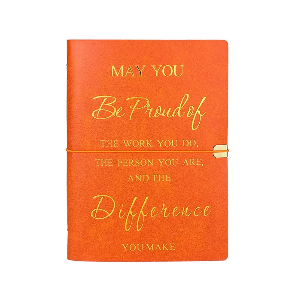 Teacher Colleague Employee Nurse Appreciation Gift 80 Sheets A5 Soft PU Leather Cover Loose-leaf Notebook