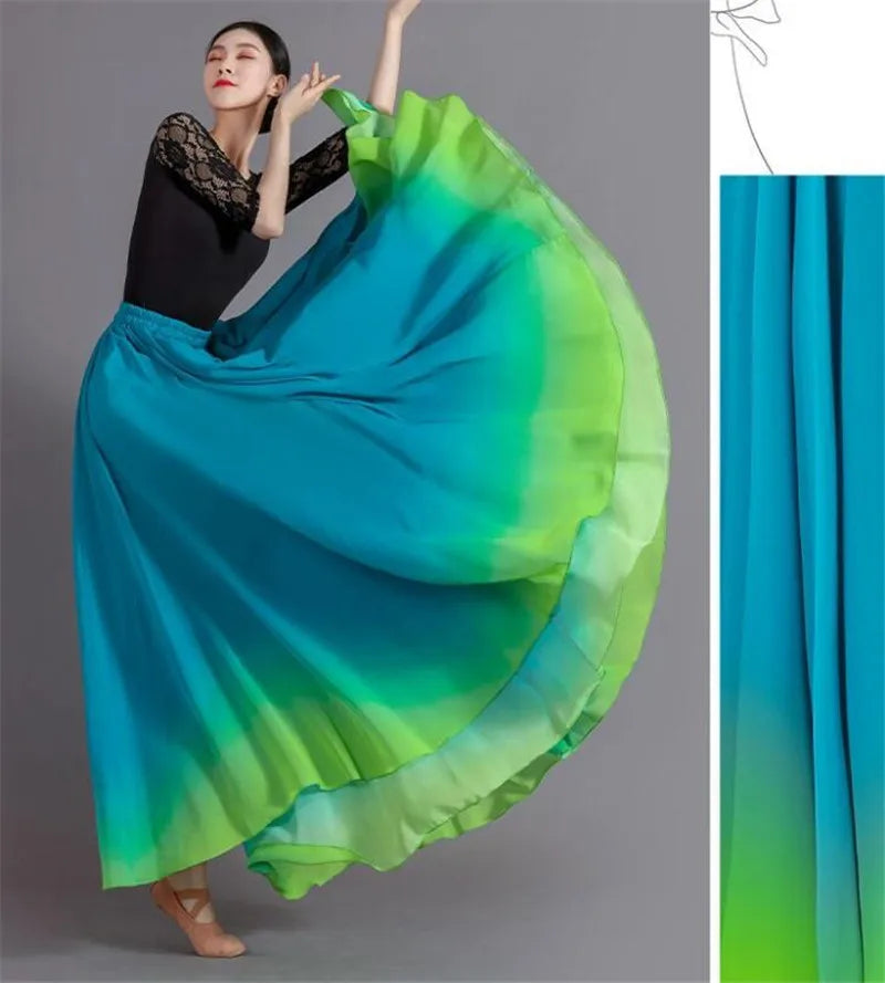Dance Skirts 720 Degree Dancing Performance Costume