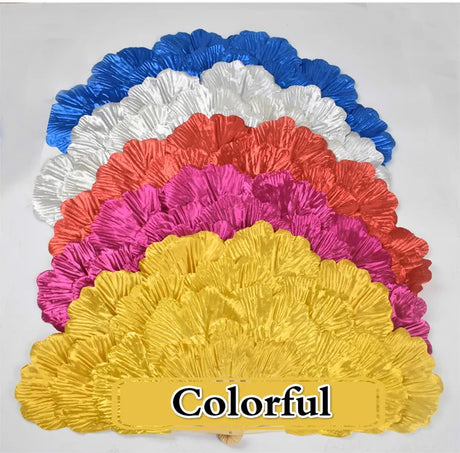 Peony Petal Fan Performance Dance Fan Double Sided