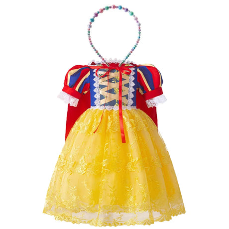 Toddler Princess Alice Belle Jasmine Mermaid Dress Baby Halloween Cosplay Costume