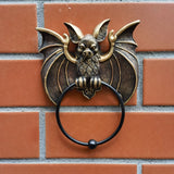 Halloween Bat Door Knocker Wall Decoration Resin Door Decor