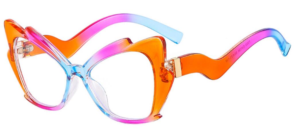 Blue Light Reading Glasses Butterfly Cat Eye Glasses Frame Clear Lens